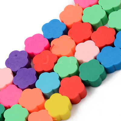 Handmade Polymer Clay Beads Strands X-CLAY-N008-006-1