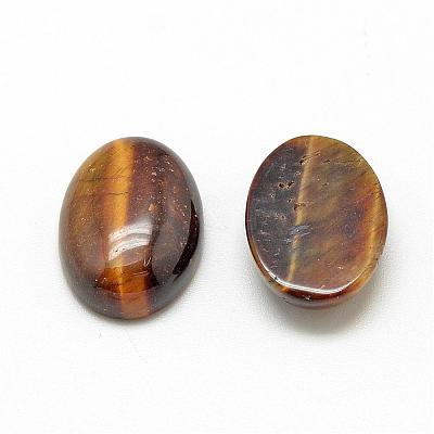 Natural Tiger Eye Cabochons G-R415-14x10-35-1