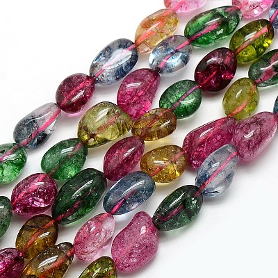 Natural Quartz Crystal Nuggets Beads Strands G-L154-26-1
