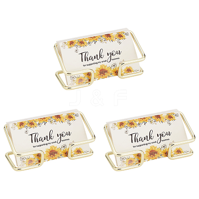 Iron Business Card Holder AJEW-WH0470-89G-1