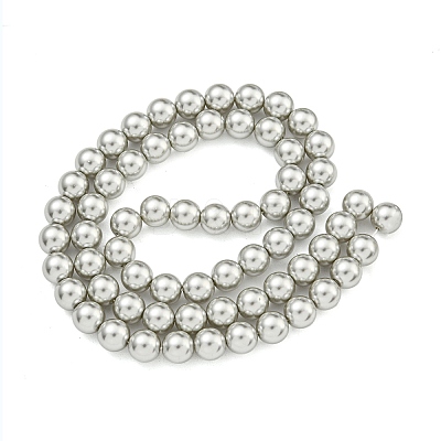 Glass Pearl Beads Strands HY-G002-01C-04-1