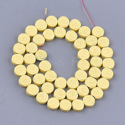 Spray Painted Non-magnetic Synthetic Hematite Beads Strands G-T116-24-02-1