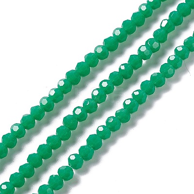 Faceted(32 Facets) Glass Beads Strands EGLA-J042-36A-05-1
