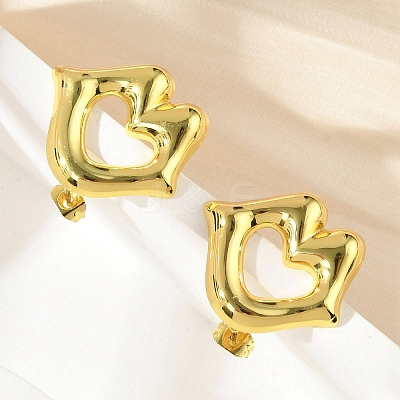 Lip 304 Stainless Steel Stud Earrings EJEW-A125-57G-1