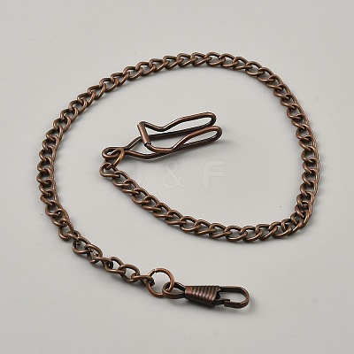 Alloy Clip Pocket Watch Chain FIND-WH0018-22R-1