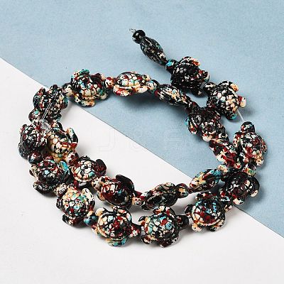 Synthetic Turquoise Dyed Beads Strands G-P507-05F-1