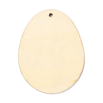 DIY Crafts Easter Egg Shape Cutouts Pendants AJEW-P087-B01-02-1