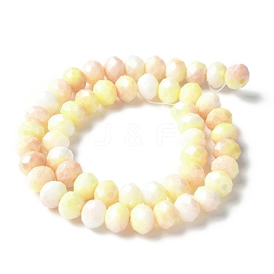 Electroplate Glass Beads Strands LAMP-S068-11G-1