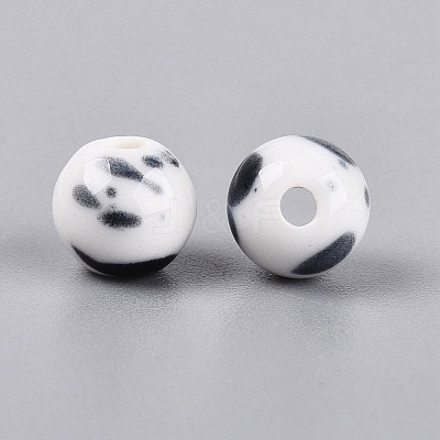 Vintage Handmade Porcelain Beads PORC-Q006-13A-38-1