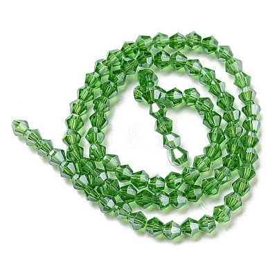 Transparent Electroplate Glass Beads Strands LS-GLAA-F029-3mm-C03-1