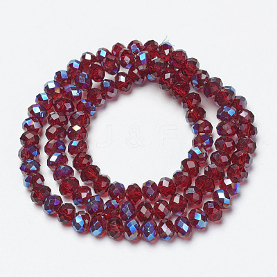 Electroplate Glass Beads Strands EGLA-A034-T4mm-I13-1