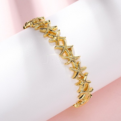 Brass Cuff Bangles for Women BJEW-F514-02G-1