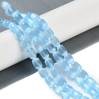 Natural Selenite Beads Strands G-F750-18-1