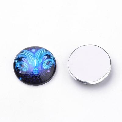 Flatback Glass Cabochons for DIY Projects GGLA-S029-25mm-040-1