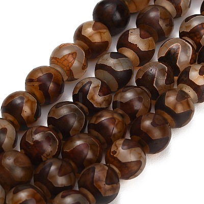 Tibetan Style dZi Beads Strands GG-CBA4812-B02-10MM-1