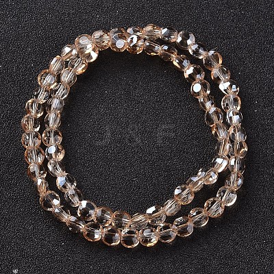 Electroplate Glass Bead Strands EGLA-J137-6mm-A-FR02-1
