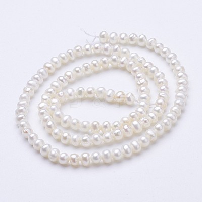 Natural Cultured Freshwater Pearl Beads Strands PEAR-F004-65-1