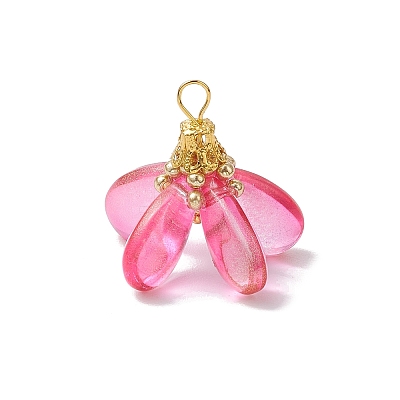 Dyed Glass Pendants PALLOY-MZ00658-03-1