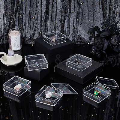 Square Acrylic Storage Boxes LS-CON-WH0125-10A-1