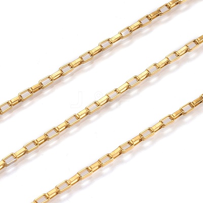 3.28 Feet Ion Plating(IP) 304 Stainless Steel Venetain Chains X-CHS-H007-34G-1