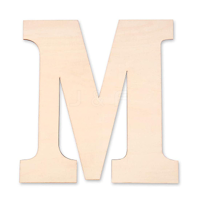Letter Unfinished Wood Blank Cutouts DIY-ZX040-01M-1
