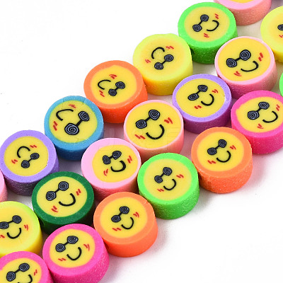 Handmade Polymer Clay Beads Strands X-CLAY-T020-05-1