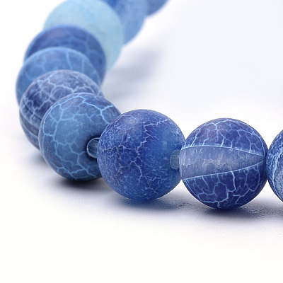 Natural Weathered Agate Beads Strands X-G-S259-05C-8mm-1
