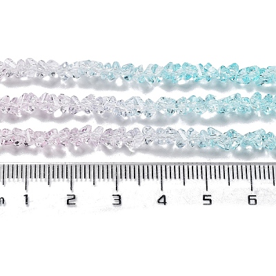 Transparent Glass Bead Strands GLAA-H023-03O-1