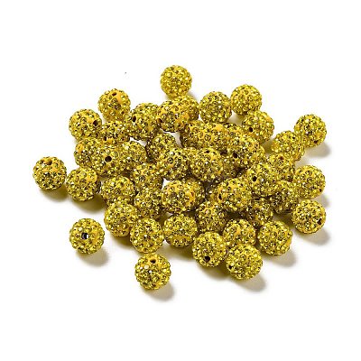 Pave Disco Ball Beads X1-RB-A130-10mm-17-1