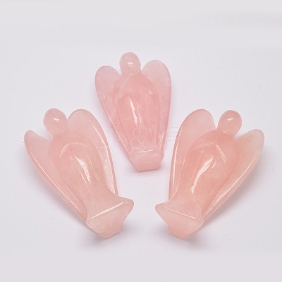 Natural Rose Quartz Home Display Decorations DJEW-L009A-02-1