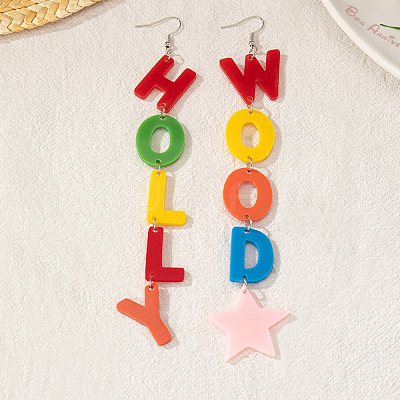 Acrylic Dangle Earrings FS-WGC2EC3-01-1