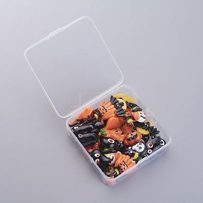 Halloween Theme Resin Cabochons CRES-X0010-07-1
