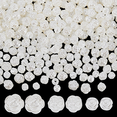300Pcs 3 Styles Imitation Pearl Acrylic Beads OACR-GA0001-20-1