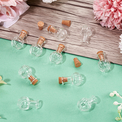 10Pcs Clear Glass Wishing Bottles AJEW-TA0002-85B-1