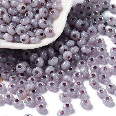 Imitation Jade 3/0 Glass Seed Beads SEED-Z001-A-A03-1