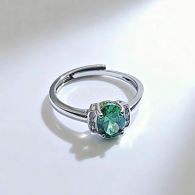Brass Micro Pave Cubic Zirconia Finger Rings FS-WG962D3-01-1