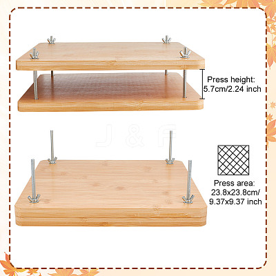 Wooden Book Binding Spacer Tools AJEW-WH0270-240-1