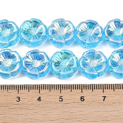 Czech Pressed Glass Beads GLAA-I061-30-1