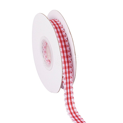 10 Yards Flat Polycotton(Polyester Cotton) Ribbon OCOR-TAC0030-01G-1