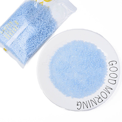 6/0 Imitation Jade Glass Seed Beads SEED-N004-006-13-1