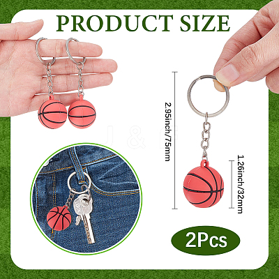 2Pcs Plastic Keychains KEYC-SP00008-1