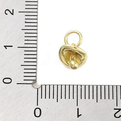 Real 18K Gold Plated Rack Plating Brass Enamel Charms KK-M293-23G-01-1