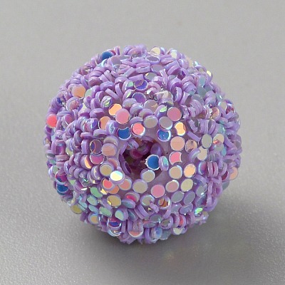 Opaque Acrylic Beads MACR-WH0010-12J-1