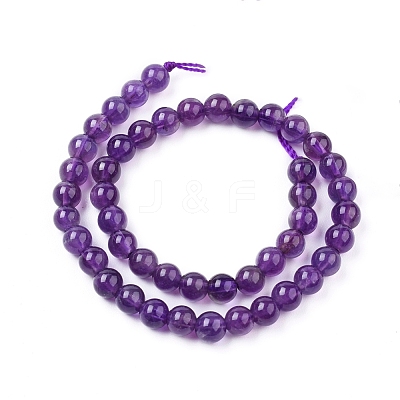 Natural Amethyst Beads Strands X-G-G099-4mm-2-1