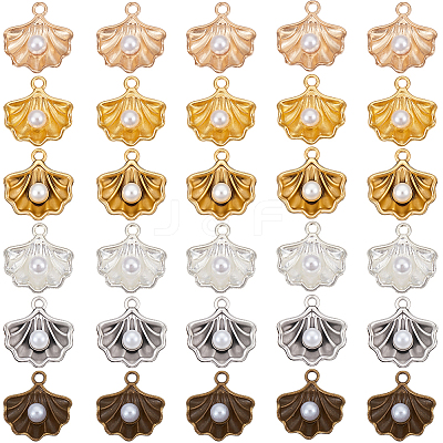 60Pcs 6 Colors Alloy Pendants FIND-SC0017-53-1