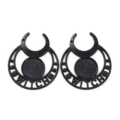 Retro Alloy Pendant Cabochon Settings FIND-C032-01EB-1