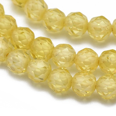 Cubic Zirconia Beads Strands G-G792-47-06B-1