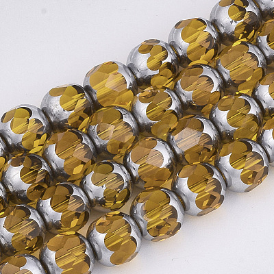 Electroplate Glass Beads Strands EGLA-T019-02H-1
