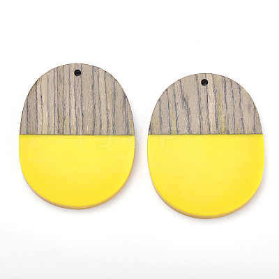 Resin & Wenge Wood Pendants RESI-T023-01B-1