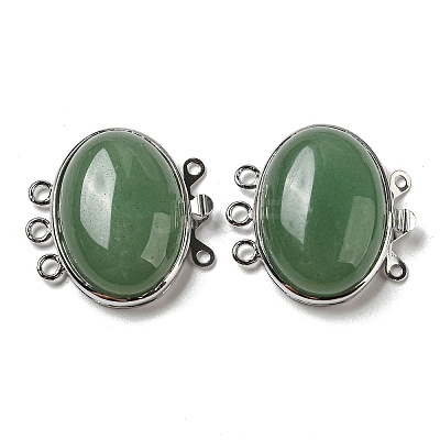 Aventurine Box Clasp G-C104-02C-P-1